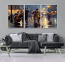 Afro Abstract Jazz Music Wall Art Canvas Print – Colorful