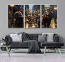 Jazz Canvas Wall Art Print – Abstract African American Music