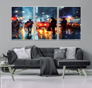 African American Jazz Canvas Wall Art Print – Abstract Music