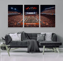 Texas Stadium Night Game Wall Art Canvas Print – Vibrant