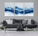 Blue Mountains Wall Art – Framed Snowy Range Canvas Artwork, by MyGreatCanvas | Canvas Wall Art Prints | Photo Prints & Wall Decor