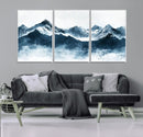 Snowy Peaks Wall Art – Framed Misty Mountain Canvas Artwork by MyGreatCanvas | Canvas Wall Art Prints | Photo Prints & Wall Decor