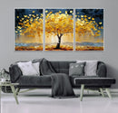 Golden Tree Wall Art – Framed Autumn Leaves Canvas Artwork, by MyGreatCanvas | Canvas Wall Art Prints | Photo Prints & Wall Decor