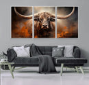 Highland Bull Canvas Abstract Canvas Wall Art Print – by MyGreatCanvas | Canvas Wall Art Prints | Photo Prints & Wall Decor