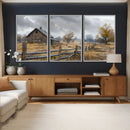 Rustic Autumn Farmhouse Wall Art Canvas Print – Serene