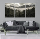 Moody Forest Wall Art – Framed Mountain Fog Canvas Artwork, by MyGreatCanvas | Canvas Wall Art Prints | Photo Prints & Wall Decor