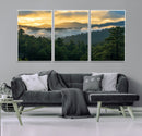 Mountain Sunrise Wall Art – Framed Pine Forest Canvas by MyGreatCanvas | Canvas Wall Art Prints | Photo Prints & Wall Decor