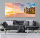 Tropical Beach Wall Art Canvas Print – Framed Palm Trees by MyGreatCanvas | Canvas Wall Art Prints | Photo Prints & Wall Decor
