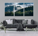 Misty Forest Wall Art Canvas Print, Serene Pine Hills and by MyGreatCanvas | Canvas Wall Art Prints | Photo Prints & Wall Decor