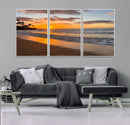 Tropical Beach Wall Art – Framed Sunset Ocean Canvas by MyGreatCanvas | Canvas Wall Art Prints | Photo Prints & Wall Decor