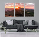 Mountain Sunrise Wall Art Canvas Print – Alpine Ridge