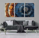 Framed Abstract Tree Ring Wall Art Print Natural Rustic Wood by MyGreatCanvas | Canvas Wall Art Prints | Photo Prints & Wall Decor