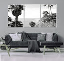 Palm Trees Wall Art Canvas Print – Framed Coastal Ocean