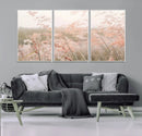 Pastel Grasses Wall Art Canvas Print – Framed Soft Meadow