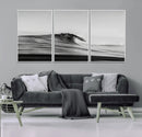 Black Wave Wall Art Canvas Print – Framed Abstract Surf by MyGreatCanvas | Canvas Wall Art Prints | Photo Prints & Wall Decor