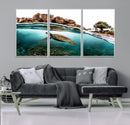 Sea Turtle Wall Art Canvas Print – Framed Ocean Life