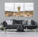 Saguaro Cactus Wall Art Canvas Print – Framed Desert