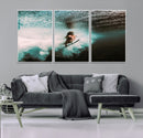 Vibrant Aquatic Motion Wall Art Canvas Print – Framed by MyGreatCanvas | Canvas Wall Art Prints | Photo Prints & Wall Decor