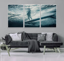 Underwater Surf Wall Art – Framed Ocean Wave Canvas Artwork, by MyGreatCanvas | Canvas Wall Art Prints | Photo Prints & Wall Decor