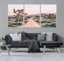 Joshua Tree Wall Art Canvas Print – Framed Desert Road Scene by MyGreatCanvas | Canvas Wall Art Prints | Photo Prints & Wall Decor