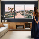 Joshua Tree Park Wall Art Canvas Print – Framed Desert Road by MyGreatCanvas | Canvas Wall Art Prints | Photo Prints & Wall Decor