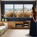 Beach Grass Wall Art Canvas Print – Framed Coastal Dunes Art by MyGreatCanvas | Canvas Wall Art Prints | Photo Prints & Wall Decor
