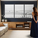 Surfer Silhouette Wall Art Canvas Print – Framed Calm Ocean by MyGreatCanvas | Canvas Wall Art Prints | Photo Prints & Wall Decor