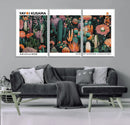 Modern Japanese Wall Art Canvas Print – Framed Abstract