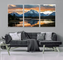 Mountain Sunset Wall Art Canvas Print – Framed Alpine by MyGreatCanvas | Canvas Wall Art Prints | Photo Prints & Wall Decor