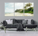 Relaxing Beach Wall Art Canvas Print – Framed Ocean View