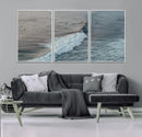 Ocean Waves Wall Art Canvas Print – Framed Coastal Serenity