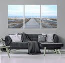 Beach Boardwalk Wall Art Canvas Print – Framed Coastal