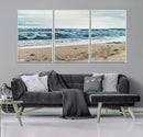 Ocean Wall Art Canvas Print – Moody Coastal Seascape Scene