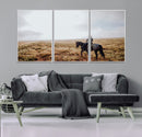 Cowboy Wall Art Canvas Print – Framed Western Rustic Ranch