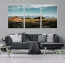 Rustic Farmhouse Wall Art Canvas Print – Teton Range Mormon