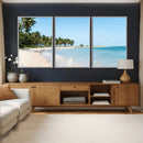 Palm Tree Coast Wall Art Canvas Print – Framed Island Getaway with Crystal Blue Water Scenic Artwork for Home, Office by MyGreatCanvas | Canvas Wall Art Prints | Photo Prints & Wall Decor