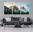 Wilderness Wall Art Canvas Print – Misty Forest Nature