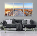 Ocean Sunset Wall Art Canvas Print – Nautical Beach