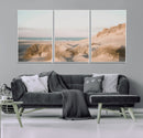 Beach Landscape Wall Art Canvas Print – Framed Sand Dune