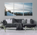 Snowy Mountains Wall Art Canvas Print – Framed Alpine by MyGreatCanvas | Canvas Wall Art Prints | Photo Prints & Wall Decor