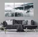 Foggy Forest Landscape Wall Art Canvas Print – Misty by MyGreatCanvas | Canvas Wall Art Prints | Photo Prints & Wall Decor