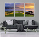 Pebble Beach Golf Wall Art Canvas Print – Iconic Coastal by MyGreatCanvas | Canvas Wall Art Prints | Photo Prints & Wall Decor