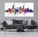 Atlanta Skyline Wall Art Canvas Print – Framed Colorful by MyGreatCanvas | Canvas Wall Art Prints | Photo Prints & Wall Decor