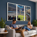 Chicago Dome Stadium Wall Art Canvas Print – Framed Modern