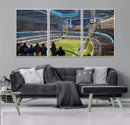 Chicago Dome Stadium Wall Art Canvas Print – Framed Modern