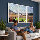 Cleveland Browns Stadium Wall Art Canvas Print – Framed NFL