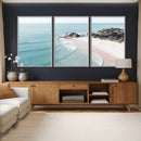 Aerial Beach Wall Art Canvas Print, Coastal Ocean Waves and by MyGreatCanvas | Canvas Wall Art Prints | Photo Prints & Wall Decor