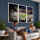 Penn State Stadium Wall Art – White Out Football Game Canvas