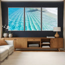 Crystal Clear Ocean Water Sunlit Reflections Palm Shadow Sandy Beach Tropical Wall Art for Home, Office Decor by MyGreatCanvas | Canvas Wall Art Prints | Photo Prints & Wall Decor