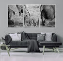 Wild Elephant Wall Art Canvas Print by MyGreatCanvas | Canvas Wall Art Prints | Photo Prints & Wall Decor
